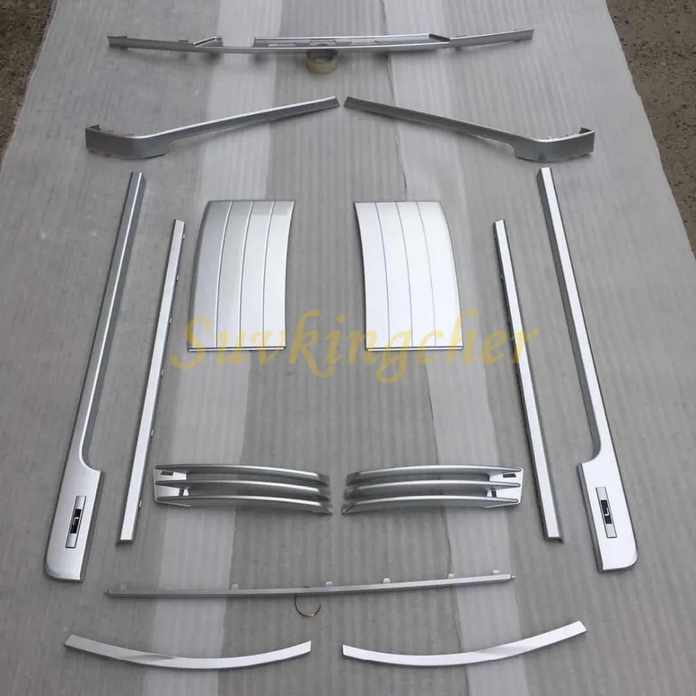 

14Pcs for Land Rover Range Rover 2018 2019 19 18 Front vent mesh side vent mesh door sill trim rear door trim kits