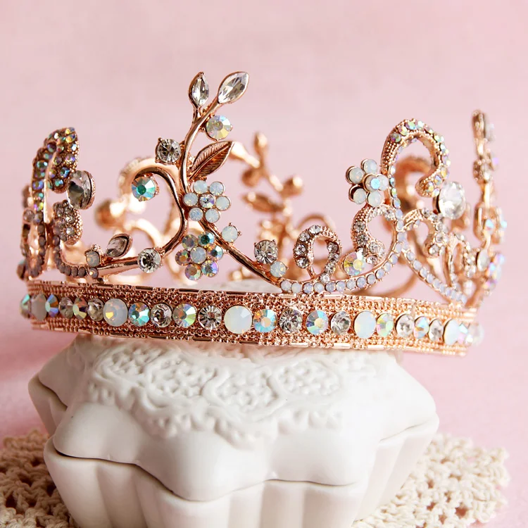 Dower Me 2017 Rose Gold Crystal Bridal Tiara Crown Baroque Princess Dower Me 2017 Rose Gold Crystal Bridal Tiara Crown Baroque Princess Wedding Prom Headband Hair Accessories Jewelry On Aliexpress Alibaba Group