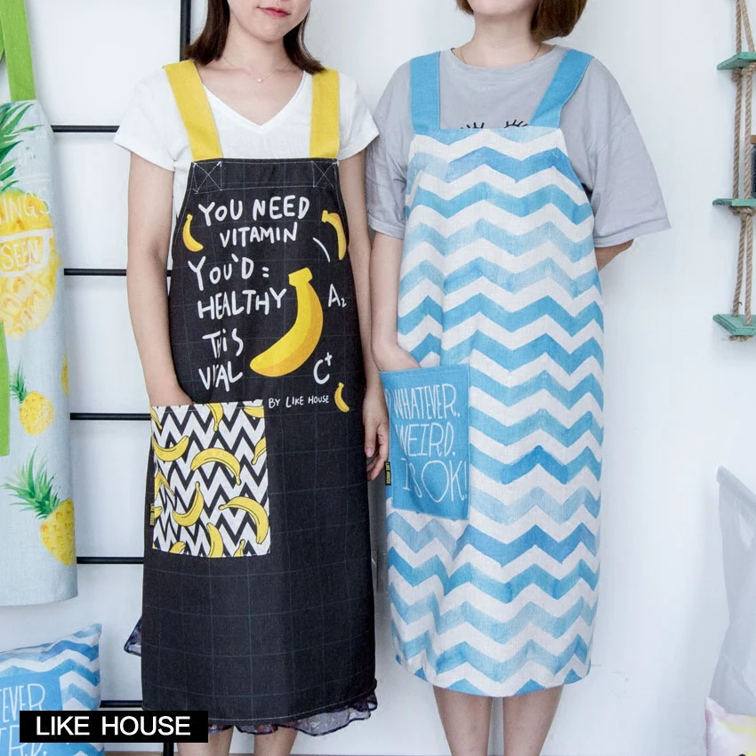 

Nordic Symphony aprons Geometric Abstract Men and women Couples Aprons Kitchen Baking Workwear Bakery Fashion Overalls