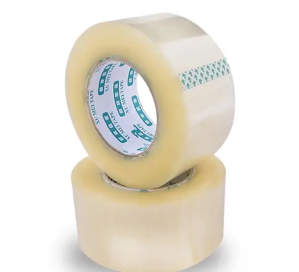 

5PCS,43mm Width *27mm Thickness*100m Length, Hot Selling Carton Sealing Adhesive Clear Plastic Bopp Roller Tape,MHT-11