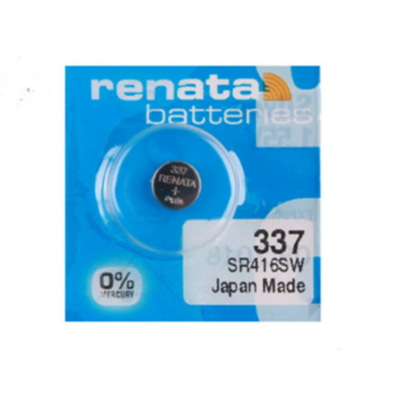 2 шт. батарея для часов Renata 337 337 SR416SW 1,55 V Bottun батареи