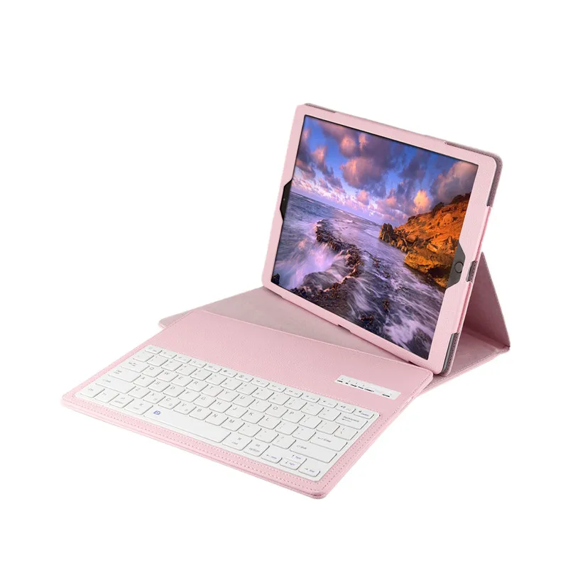 Роскошный умный чехол для iPad Pro 12 9 с беспроводной Bluetooth клавиатурой 2015 планшета
