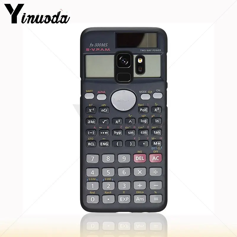 Yinuoda الرجعية غريبة مضحك حاسبة لينة سيليكون أسود الهاتف حقيبة لهاتف سامسونج غالاكسي s9 s8plus note8 note9 s7 s10lite كوكه