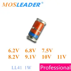 Mosleader 5000 шт. LL41 1 Вт ZM4735 6,2 V ZM4736 6,8 V ZM4737 7,5 V ZM4738 8,2 V ZM4739 9,1 V ZM4740 10 V ZM4741 11 V китайский стабилитроны