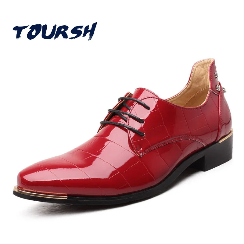

New arrived Mens Shoes Pointed Toe PU Leather Oxford Shoes For Men Dress Shoes Business Wedding Men Formal Shoes Plus Size 37-48