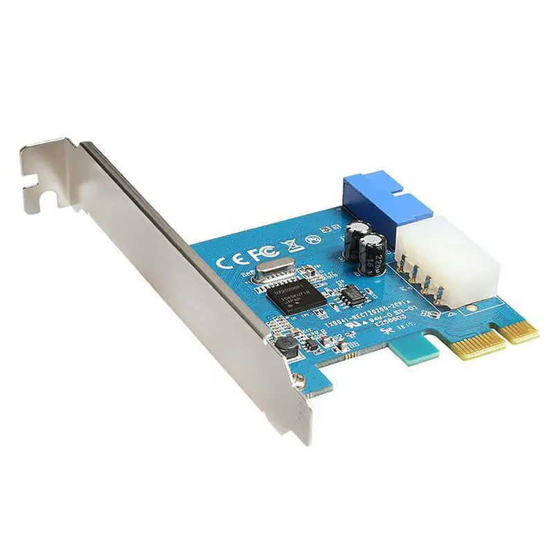 Большой-Q PCI-E расширение внешний на внутренний 20pin разъем PCIe карты 4pin IDE разъем питания NEC720200 чип с 4p питания