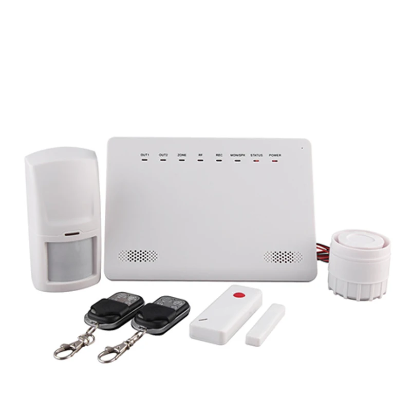 

GSM Alarm System w/ SMS messages App remote control 4 bands Wireless Burglar w/ 2-way Intercom,home security alarm