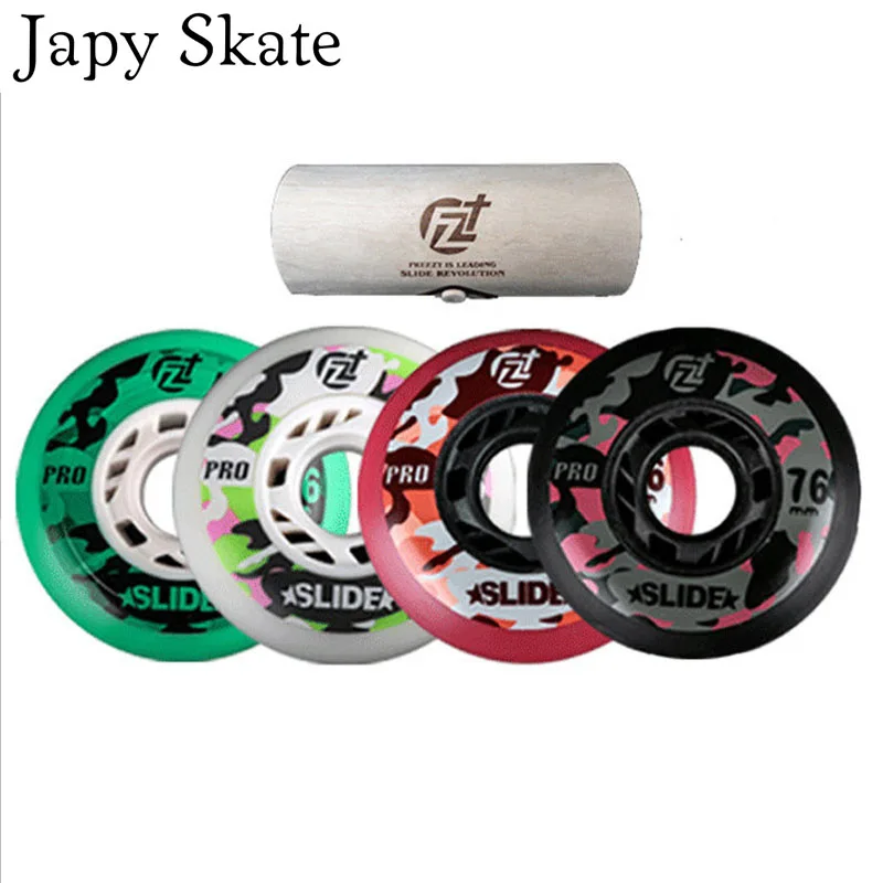 

Japy Skate Original Freezy Camouflage Collection Skating Wheels 90A FZ Slide-Pro Roller Skates Wheels For SEBA FSK