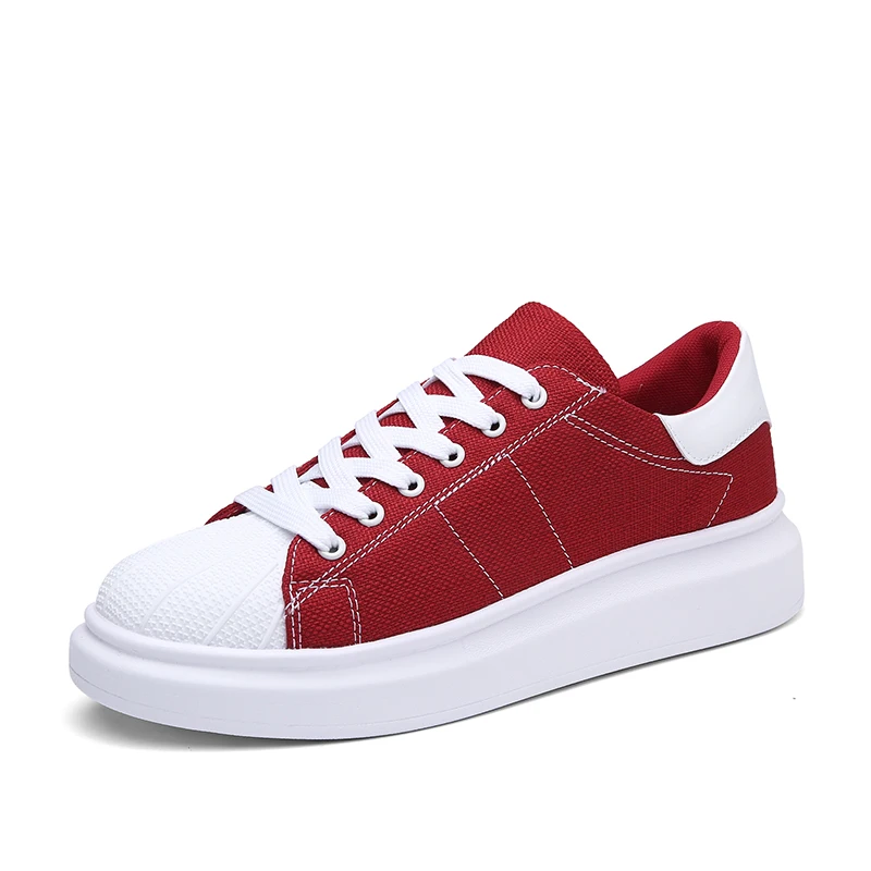 

Women Vulcanized Shoes Sneakers Ladies Lace-up shoes Couples Flat Heel lovers Canvas Shoes Casual Light Loafers plus size 36-44