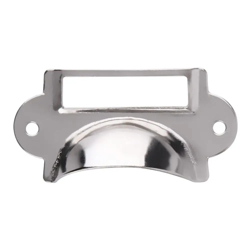 

70mm * 36mm*18mm 10PCS/Set Stainless Drawer Label Pull Cabinet Frame Handle File Name Card Holder with Screws Wholesale