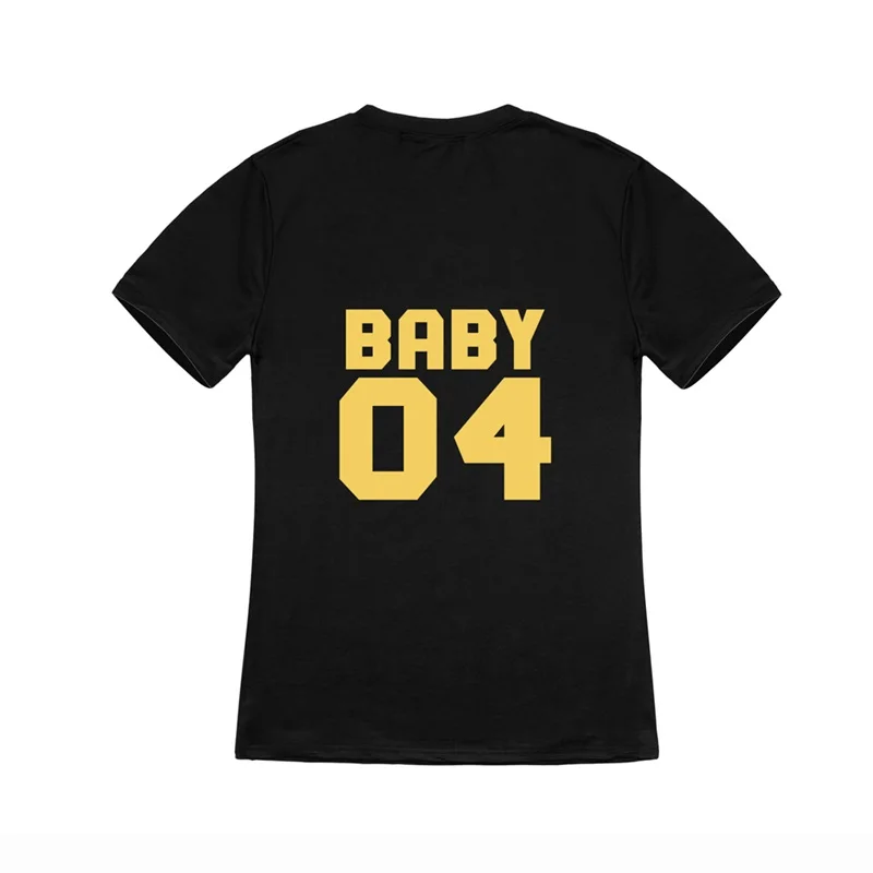 Baby Darshion/Одежда для семьи; коллекция года; Летние Семейные комплекты; футболка с короткими рукавами и надписью для родителей и детей; одинаковые комплекты для семьи - Цвет: Baby