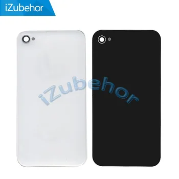 

100% warranty Black and White New Battery Door Back Cover Full Housing Case For Iphone 4 By Free Shipping; 5pcs/lot