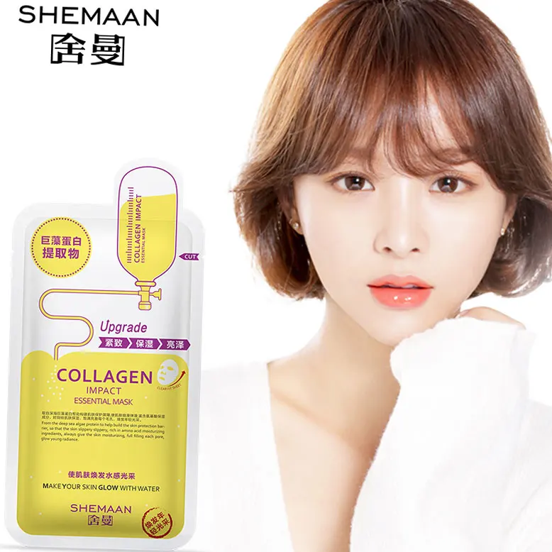 SHEMAAN 1pcs Skin Care Women Face Masks Moisturizing Oil Control Natural Essence Collagen Whitening Mask |