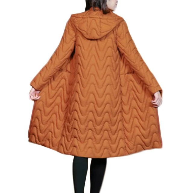 Winter Jacket Women Ladies Hooded Thick Down Cotton coat Vintage Female