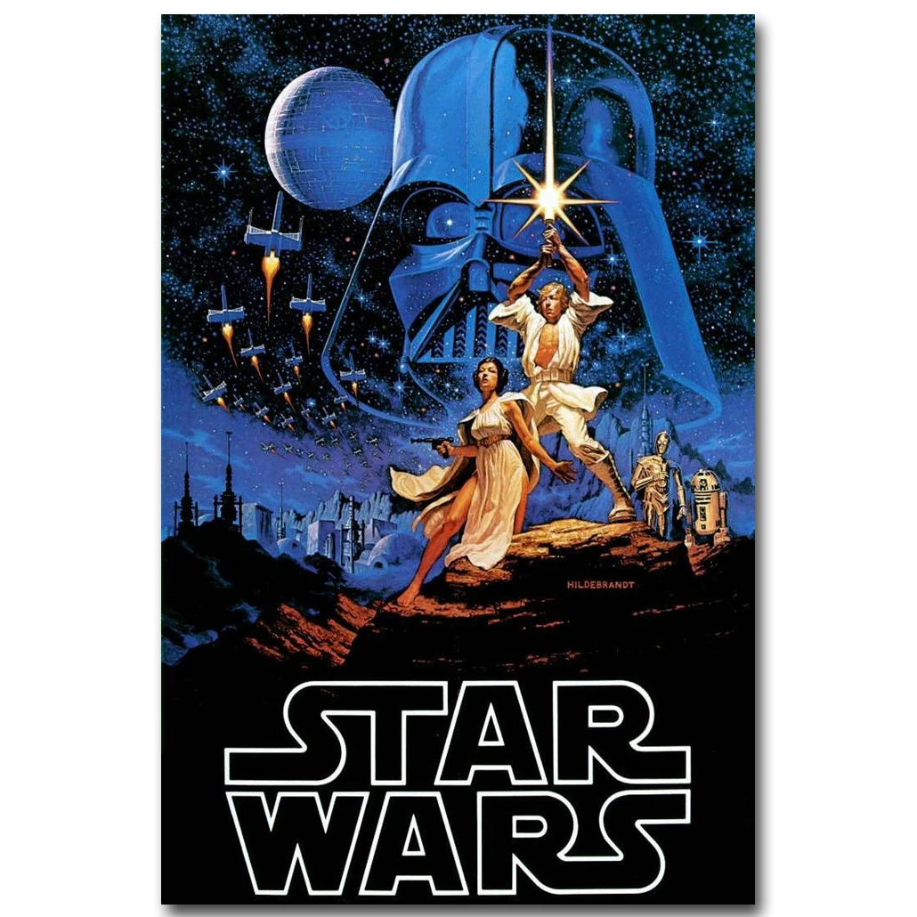 Star Wars A New Hope Art Movie Poster Canvas HD Print 12 16 20 24" Episode IV