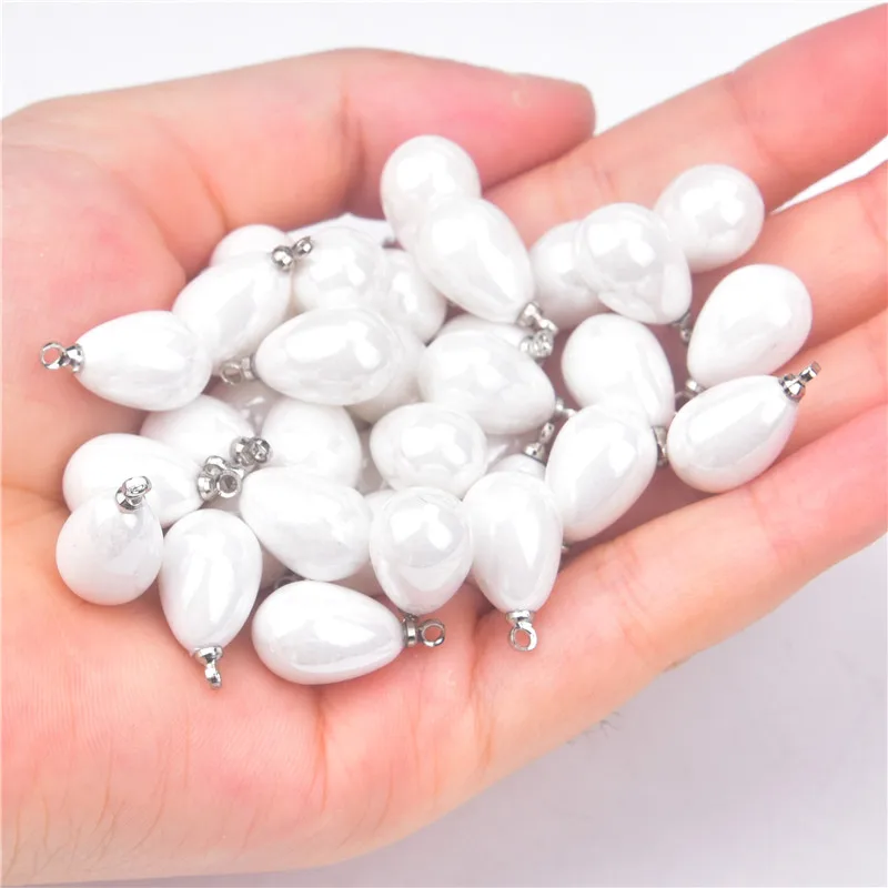 

30Pc white tear drop pearl Handmade Sewing Buttons Pearl for Clothing Sewing Accessories Women Clothes Scrapbooking DIY Material