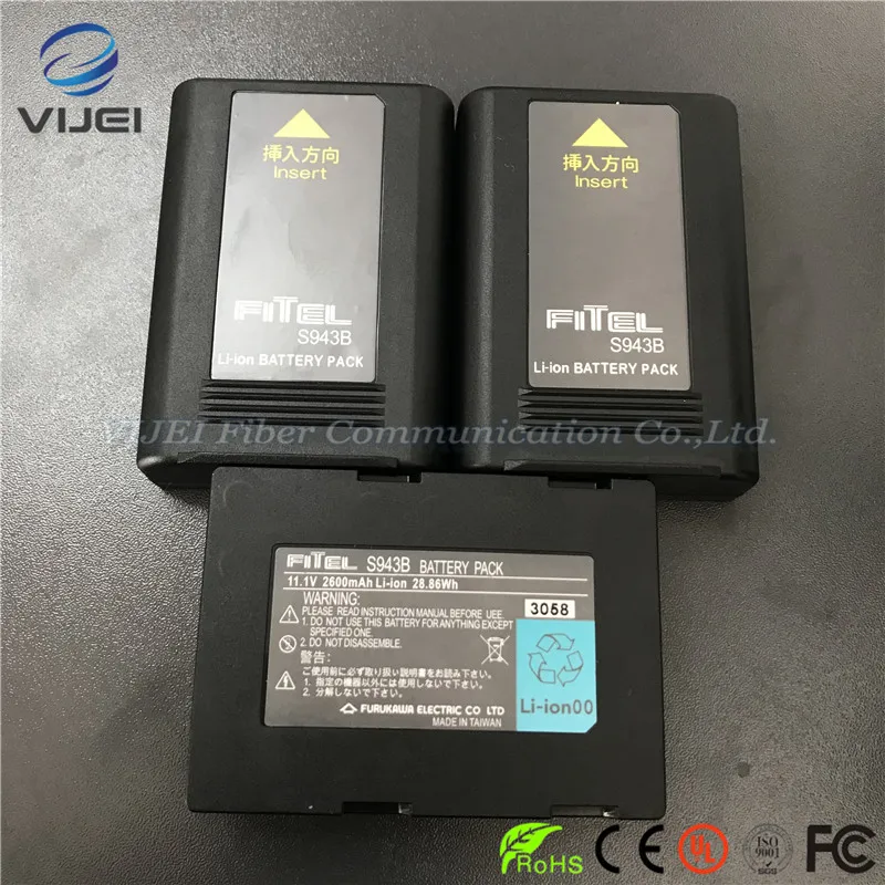 3 шт./лот S943B Батарея 2600 mAh Furukawa S177A S178A S121A S122A S122C S122M12 S153A сварочный аппарат станок для сварки углеволокга Батарея