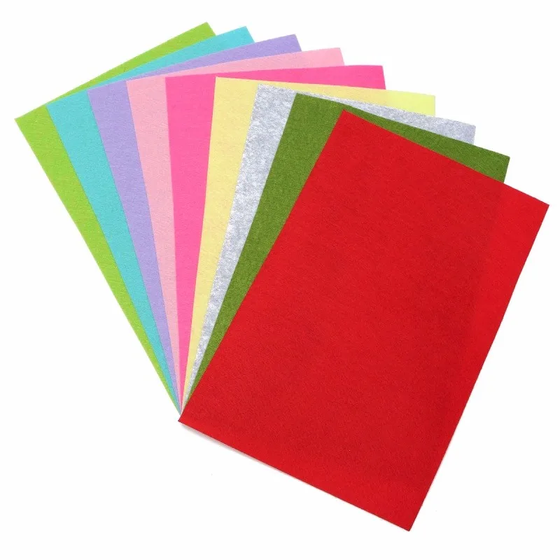 10PCS 10Colors 20cm x 30cm A4 EVA Sponge Papers-Colorful Foam Paper for Kindergarten Handmade DIY Accessories 10 Colors