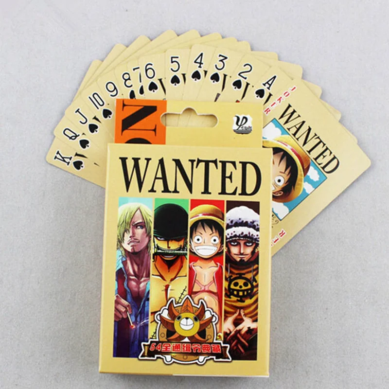 54 шт./компл. коллекция цельных фигурок обезьяны D. Luffy покерные карты игральные