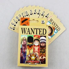 54 pçs/set uma peça figuras coleção macaco d. Luffy poker cartão jogando cartões caixa de cor embalagem criança presente brinquedo