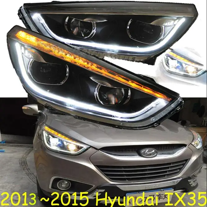 2010~ г. Автомобильный bumer головной светильник для hyundai IX35 головной светильник Tucson автомобильные аксессуары светодиодный DRL HID xenon Противотуманные фары IX35 - Цвет: Model1 IX35