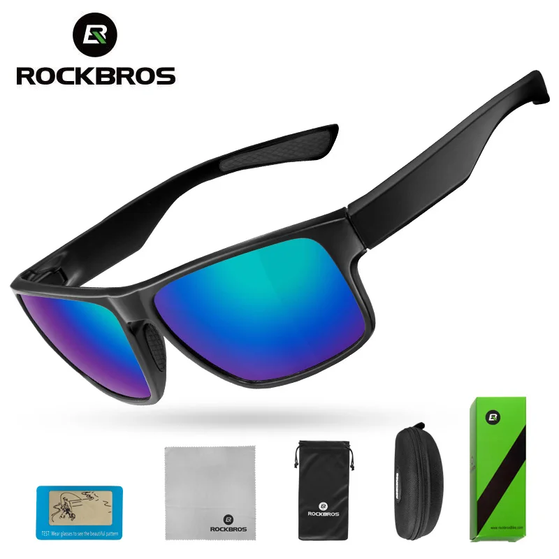 ROCKBROS велосипедные очки для мужчин и женщин поляризационные UV400 спортивные солнцезащитные очки полная Рамка горный велосипед/дорожные велосипедные очки - Цвет: 10076