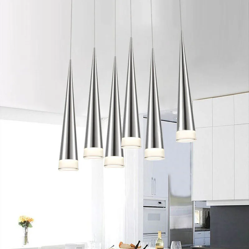 Простые светодиодные подвесные светильники AC85 265V 5 Вт современный led конической
