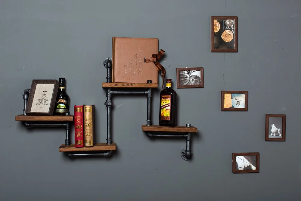 1 قطعة الأنابيب الصناعية الحمام الجرف المعادن الحائط غرفة المعيشة رف كتب الزخرفية جدار رف خشبي المطبخ خزانة Z29 1 قطعة الأنابيب الصناعية الحمام الجرف المعادن الحائط غرفة المعيشة رف كتب الزخرفية جدار رف خشبي المطبخ خزانة Z29