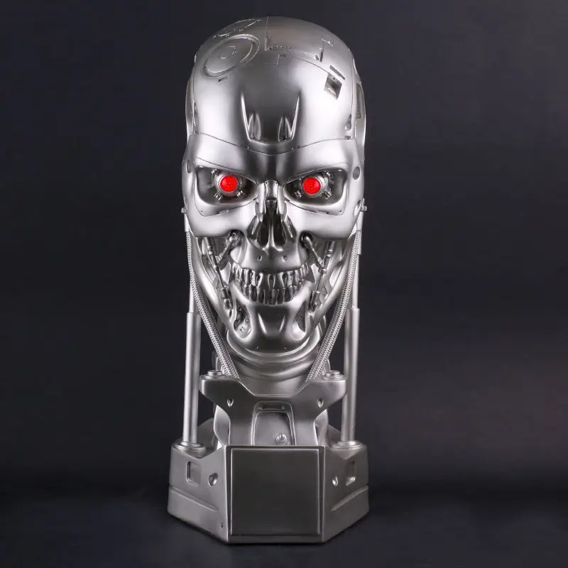 

1:1 GK T800 Skull Terminator Endoskeleton Lift-Size Resin Bust With LED EYE Action Figure Collection Model Gift L1574