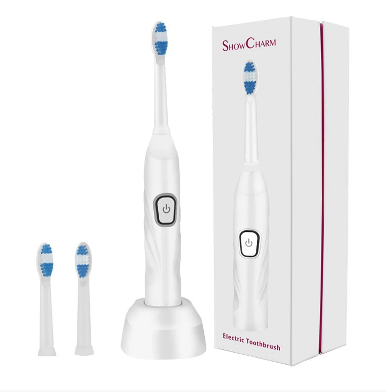 Escova de Dentes Adulto à Prova Escovas de Dentes com 3pcs Nova Ultra Sonic Elétrica Vibração Sonora Dusb Água Carga Usb Cabeças Substituição 13 Beleza e saúde