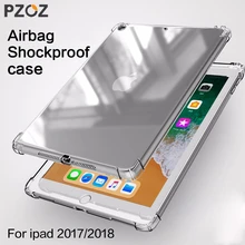 PZOZ чехол для нового iPad Pro 9,7 дюймов Air mini 1 2 3 4 5 Силиконовый противоударный прозрачный мягкий чехол из ТПУ для iPad mini сумка