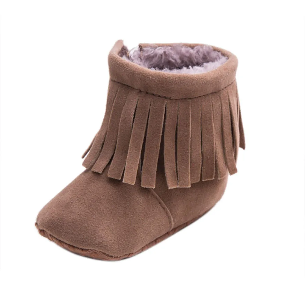 TELOTUNY Baby Toddler Infant Snow Boots Soft Sole Prewalker Crib Shoes comfortable Crib Shoes Cotton Soft S3FEB27