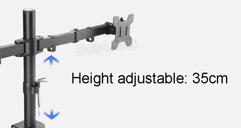 MS02 Настольный зажимной полный движения 360 градусов двойная стойка-держатель для монитора 1"-27" ЖК-светодиодный монитор крепление Arm загрузка 9,9 кг каждая головка