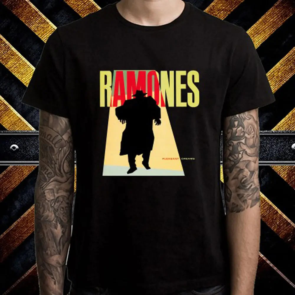 The Ramones приятные сны Обложка альбома Мужская черная футболка Размеры размеры s m l xl