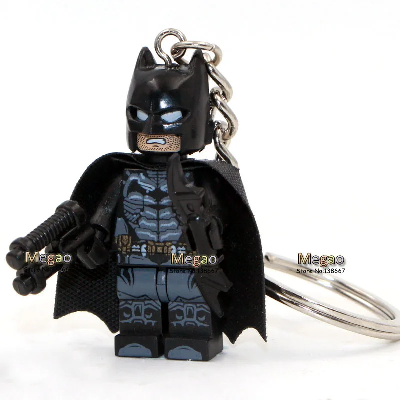

K907 Armored Batman Single Sale Superhero Batman v Superman: Dawn of Justice Blocks DIY Keychain Best Children Gift