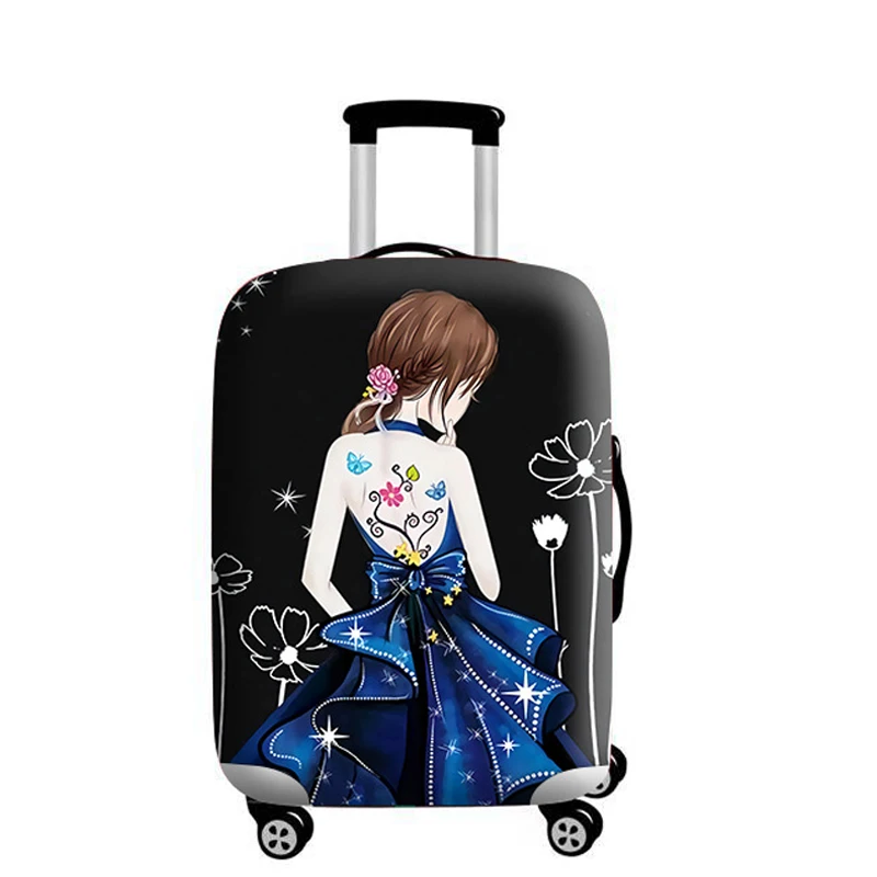 OKOKC, защитный чехол для багажа для девочек, эластичный чехол для костюма, чехол для путешествий на колесиках, пылезащитный дождевик, аксессуары, товары - Цвет: T0203