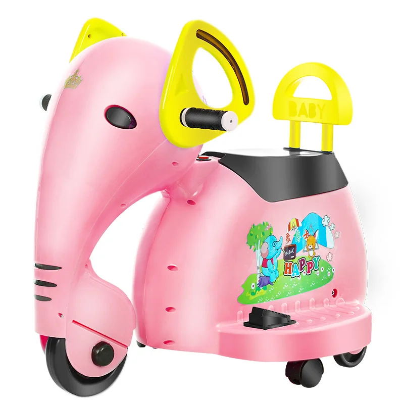 Модель года, электрический мотоцикл с изображением слона для детей возрастом от 1 года до 8 лет, игрушечный автомобиль для детей, Детский автомобиль с электроприводом, мотоцикл для детей