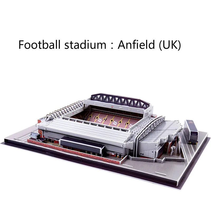 Новая модель футбольного стадиона головоломка 17 моделей фанатов футбола Сувенир Дети DIY головоломки