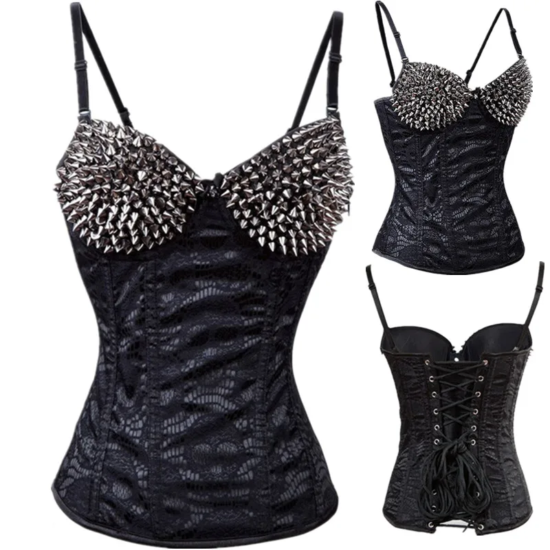 Buy Rivet Corset Hot Shapers Skull Waist Cincher
