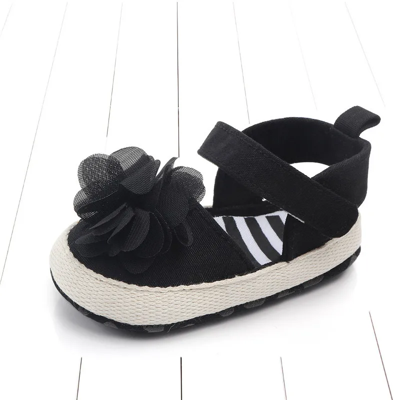 Лето Neugeborenes kind syauglingsbaby-myadchen-nette bluumen-Sandale-Sommerkrippe-Schuhe - Цвет: B