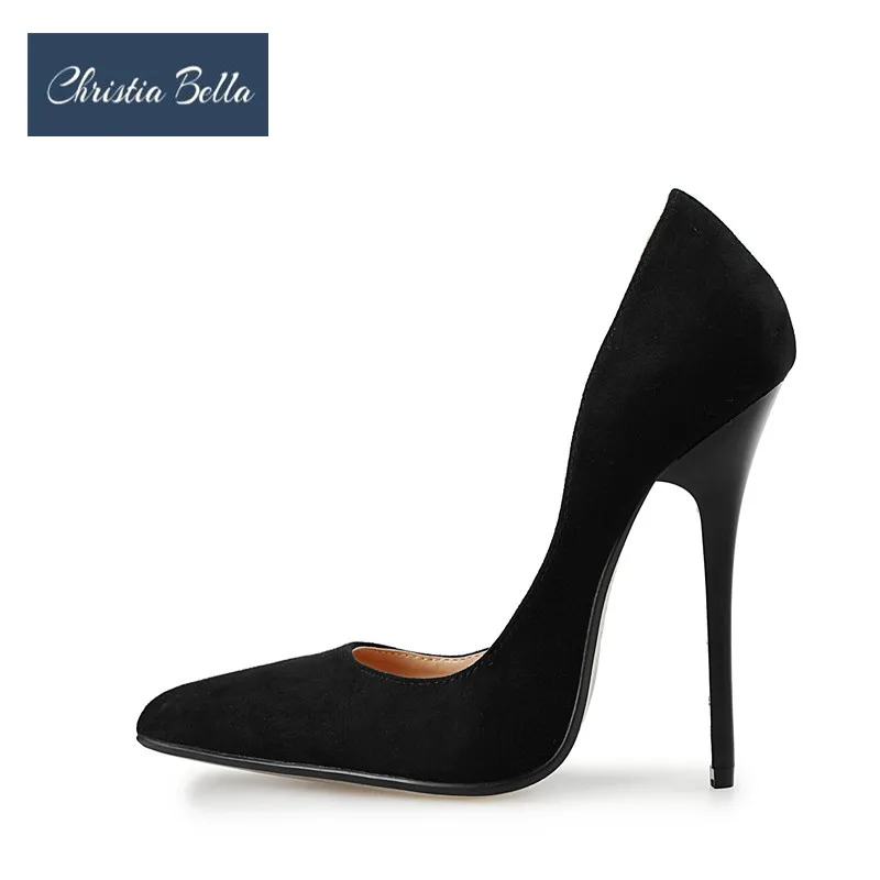 

Brand New High Heel 14cm Thin Heel Sexy Ultra Extreme Pointed Toe Slip On Sexy Women Pumps Larger Size Crossdress Nightclub Shoe