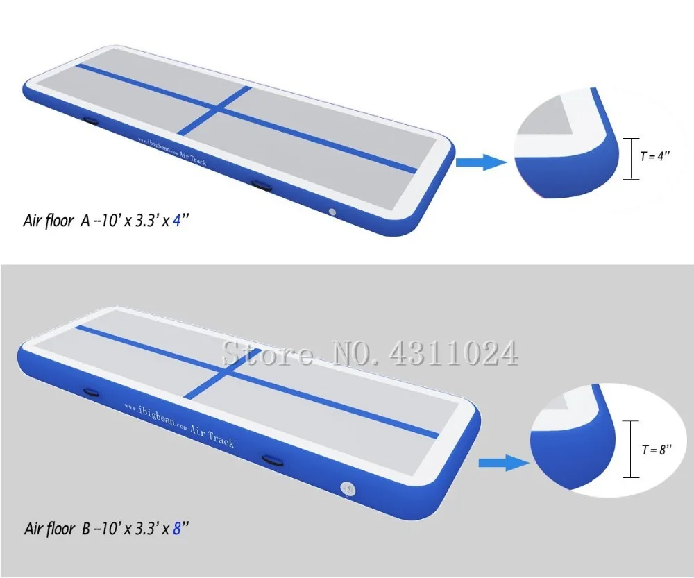 الجمباز سجادة للتمارين الرياضية الهواء الطابق للاستخدام المنزلي ، الشاطئ ، بارك والمياه مضخة هواء كهربائية للاستخدام المنزلي التدريب/التشج...