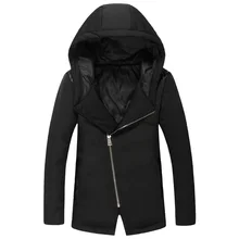 Новинка, мужское зимнее теплое пальто, хлопковая черная куртка, утолщенное пальто, осенняя и зимняя куртка, мужские пальто