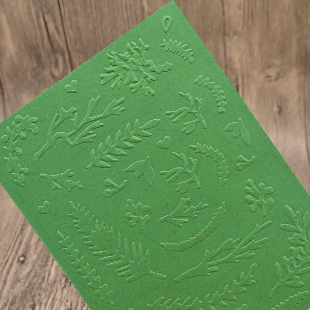 Ветка с листьями Пластик папки для тиснения для DIY Изготовление скрапбукинга Тисненая Бумага для творчества шаблон