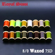 New 15 most popular colors fly tying thread 8 0 highly waxed thread 250yd per spool