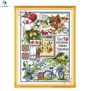 

JoySunday DIY cross stitch kits needlework Field scenes Landscape 14CT 11CT cotton painting gift art factory wholesale Deal