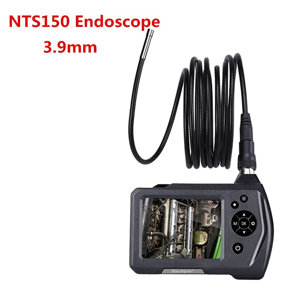 

Blueskysea NTS150 Endoscope Inspection Camera 3.5" LCD Monitor 3.9mm Diameter 1 Meters Tube 16GB DVR Borescope Zoom Rotate Fl