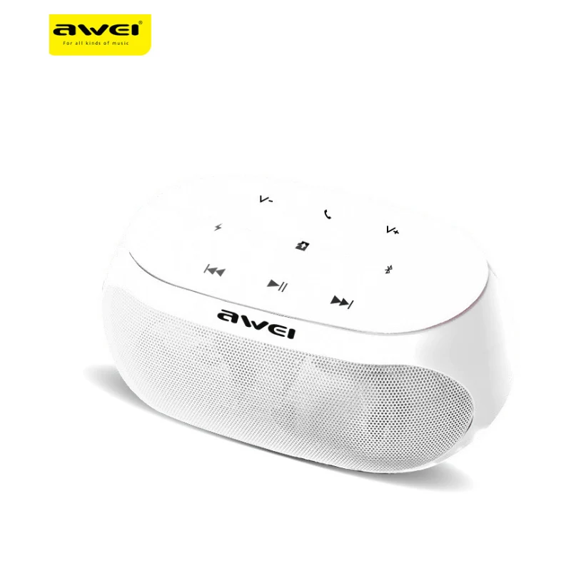 AWEI Y200 Bluetooth динамик портативный мини Динамик Звуковой бар компьютерный динамик для мобильного телефона MP3 динамик - Цвет: WHITE
