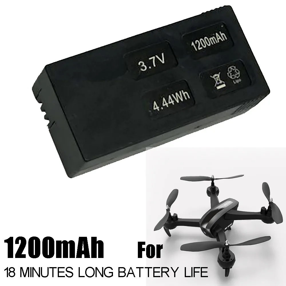 

1PC Upgrade Backup Li-po Battery 3.7V 1200mAh For HR SH7 RC Drone 18 minutes Working Time long time replacement extend
