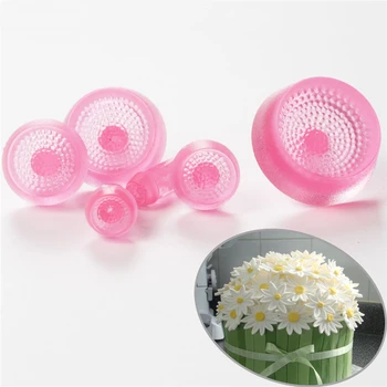 

6pcs/set Cookie Cutter Embossing Cake Mold Daisy Flowers Forms For Cookie Pastry Wedding Cake Decorating Tools K079